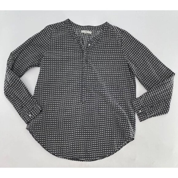 Joie Women’s Geometric Lightweight (Cotton?) Black & White Print Size Small - Picture 3 of 9